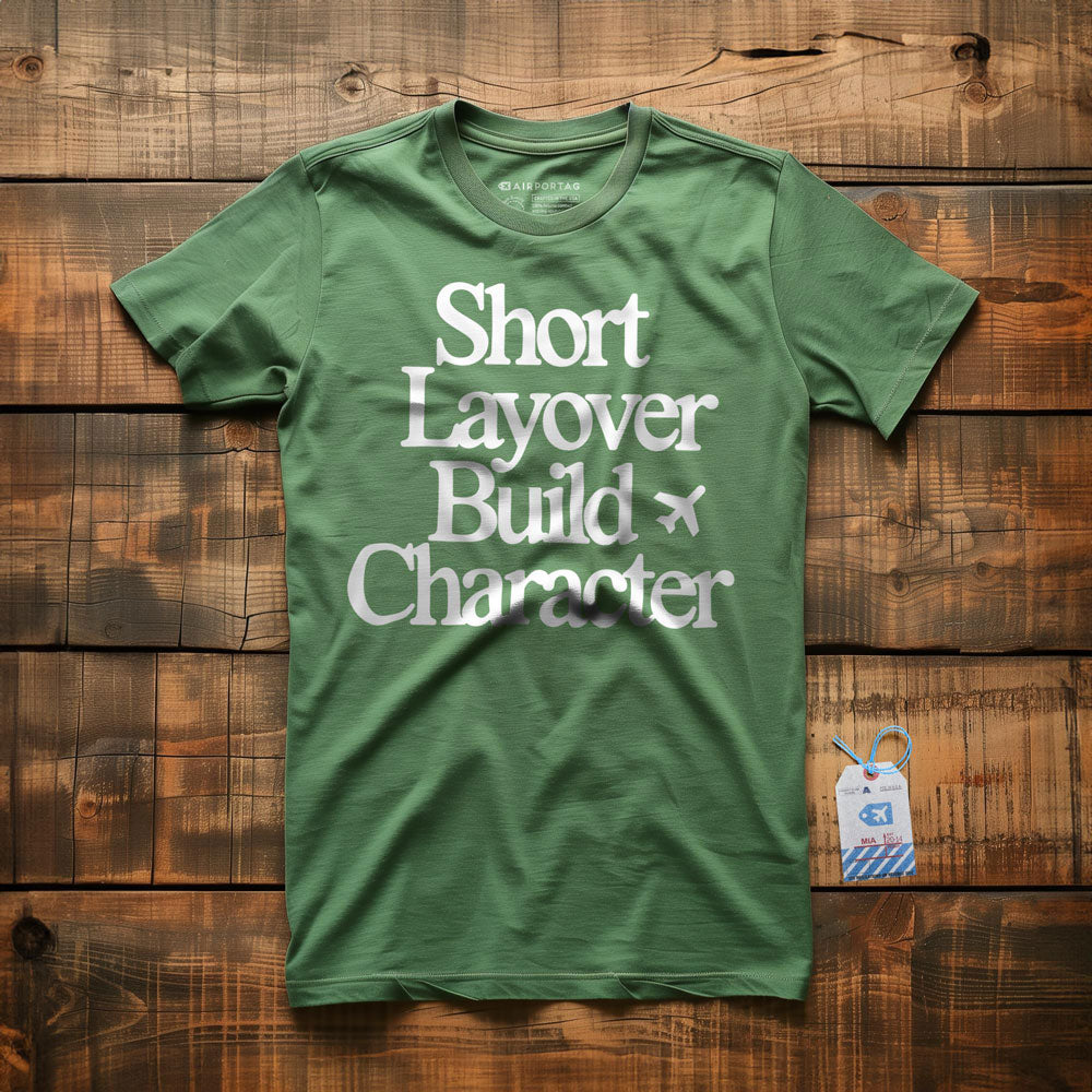 Short Layover Build Character - T-Shirt