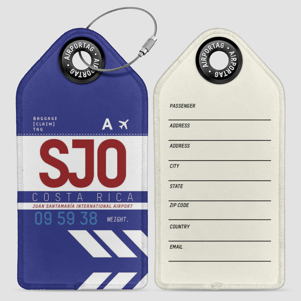 SJO - Étiquette de bagage