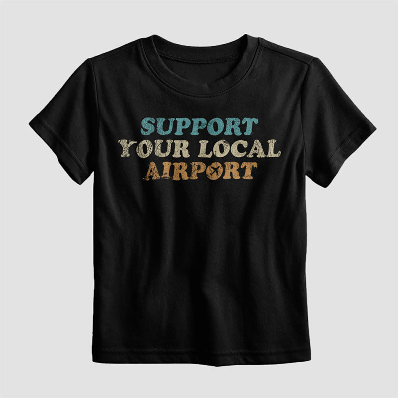 Soutenez votre aéroport local - T-shirt pour enfants