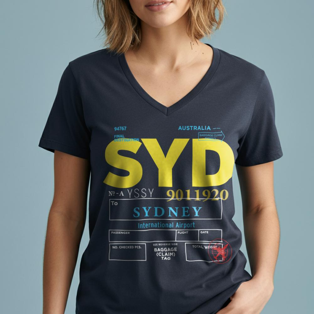 SYD - Women's V-Neck T-Shirt