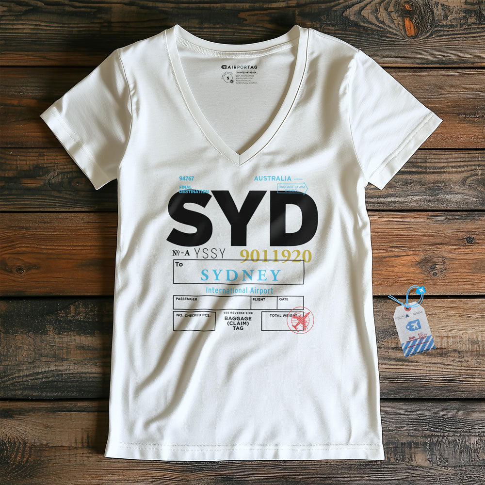 SYD - Women's V-Neck T-Shirt