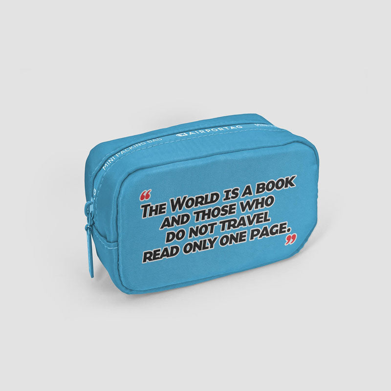 The World Is A Book - Mini Packing Bag