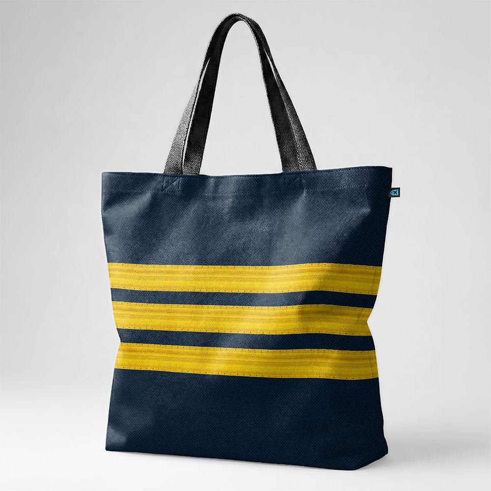 Navy Pilot Stripes - Tote Bag
