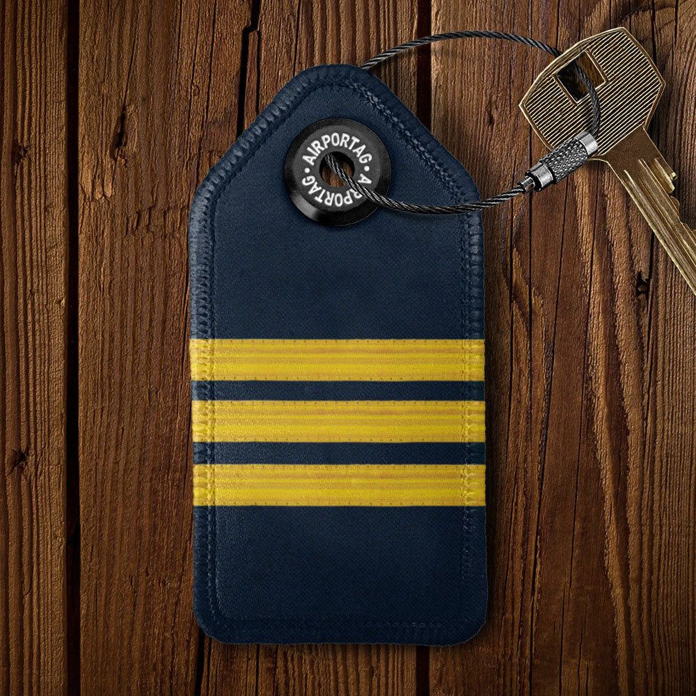 Navy Pilot Stripes - Keychain