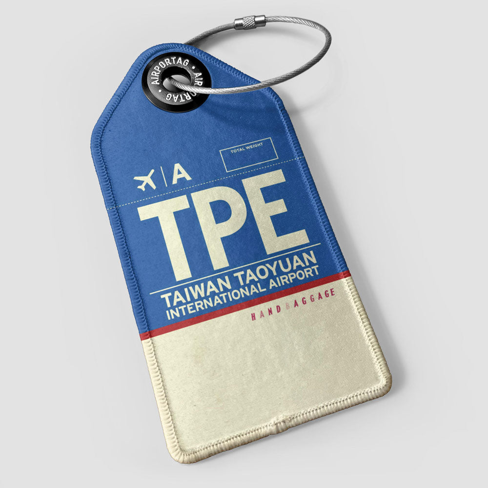 Airport Code Luggage Tag - IATA code TPE baggage tag