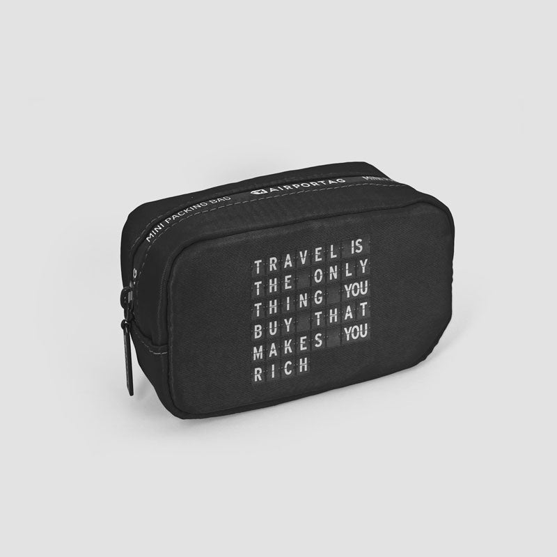 Travel is - Flight Board - Mini Packing Bag