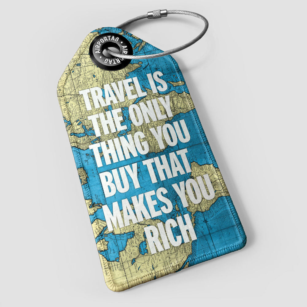 Travel is - World Map - Luggage Tag