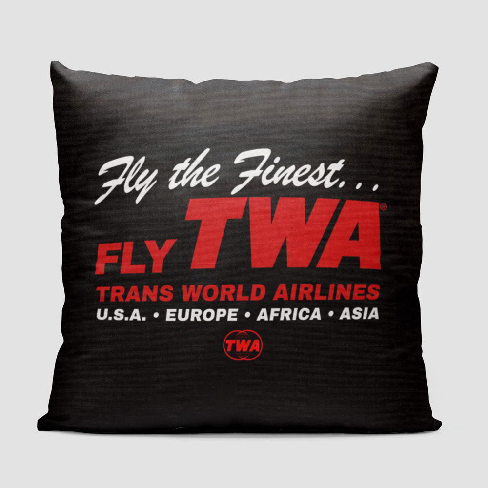 TWA Fly The Finest - Throw Pillow