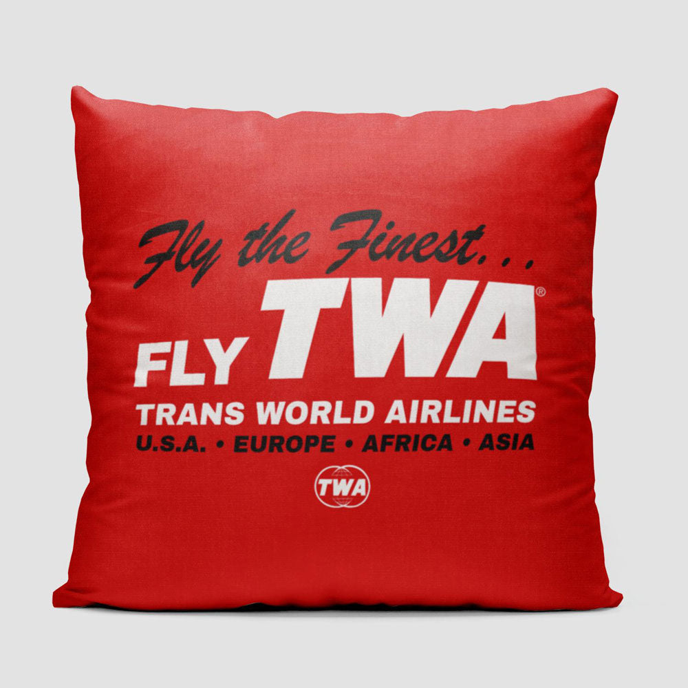 TWA Fly The Finest - Throw Pillow
