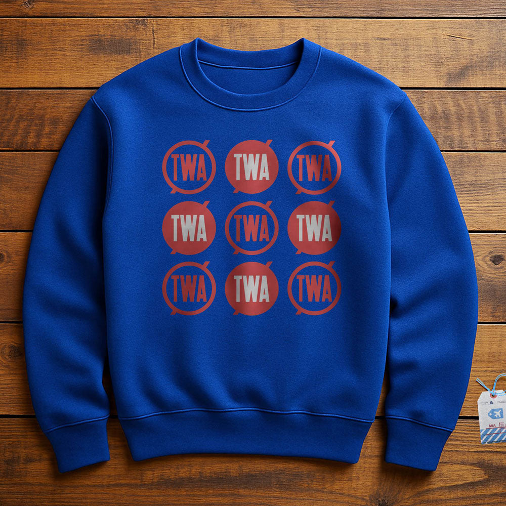 TWA Round Logo Pattern - Sweatshirt