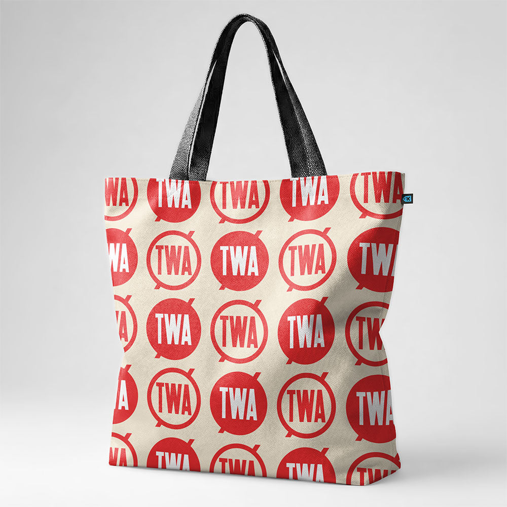 TWA Round Logo Pattern - Tote Bag