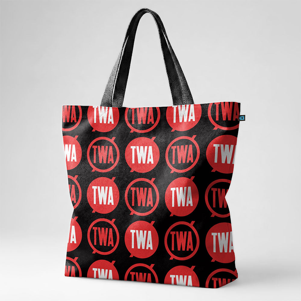 TWA Round Logo Pattern - Tote Bag