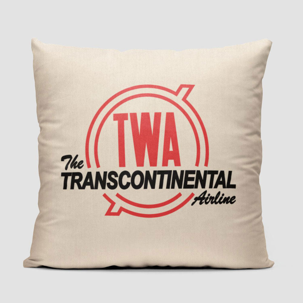 TWA Transcontinental - Throw Pillow