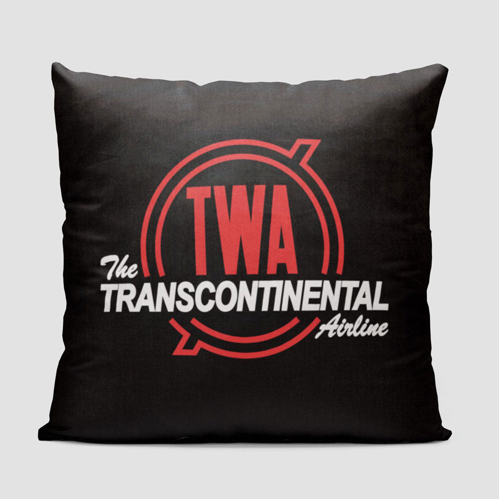 TWA Transcontinental - Throw Pillow