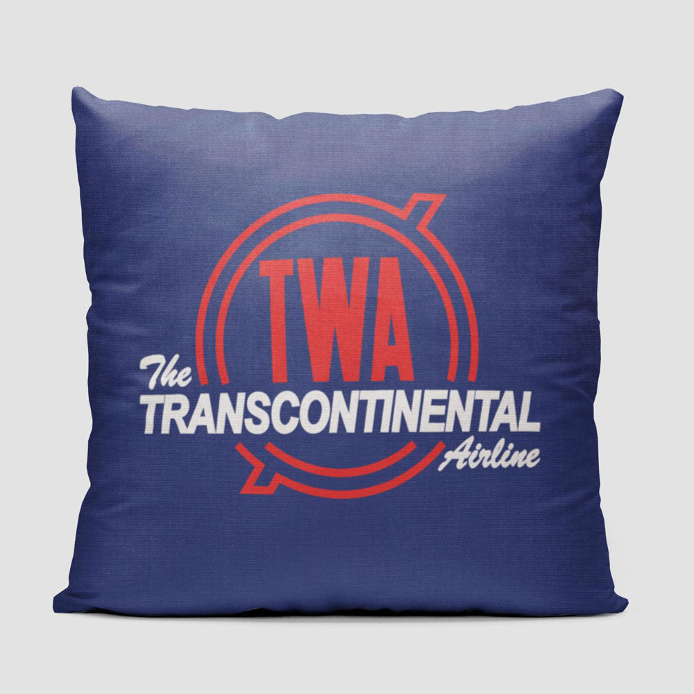 TWA Transcontinental - Throw Pillow