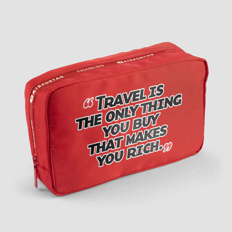 Travel is - World Map - Packing Bag