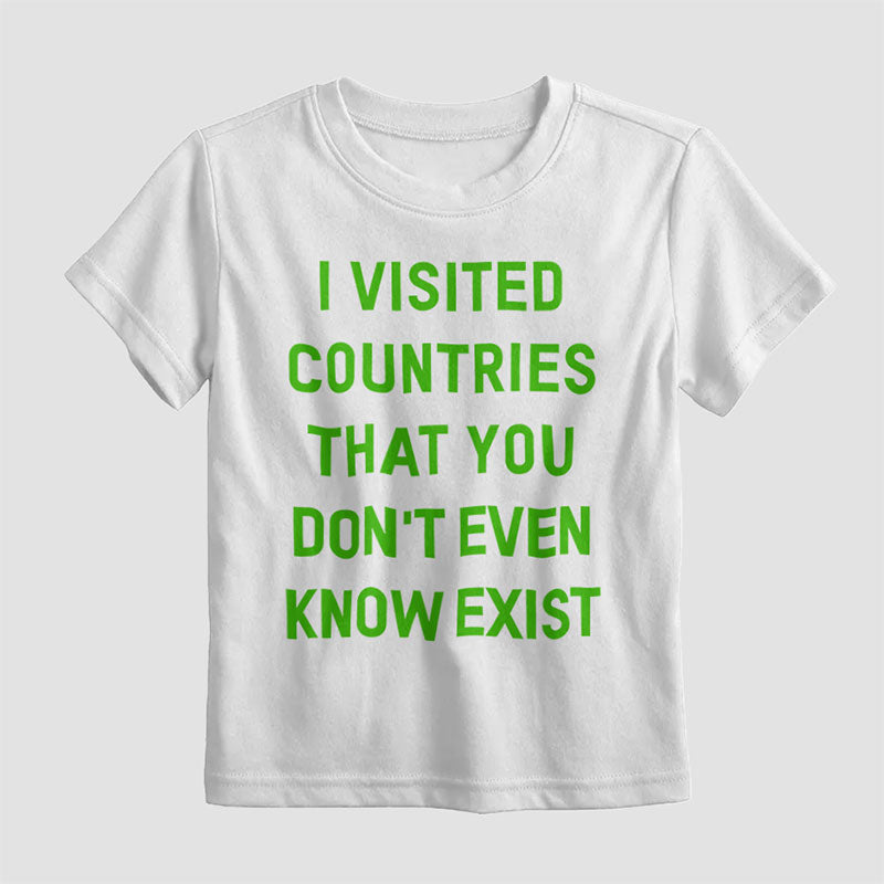 Pays visités - T-shirt Enfant