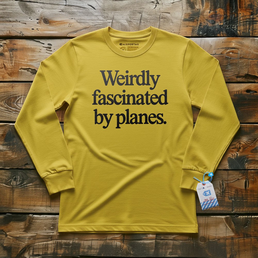 Weirdly Fascinated by Planes - Long Sleeve T-Shirt
