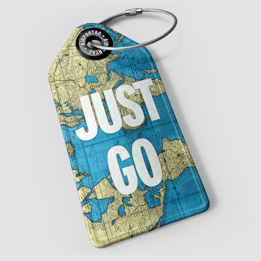 Just Go - 世界地図 - ラゲッジタグ