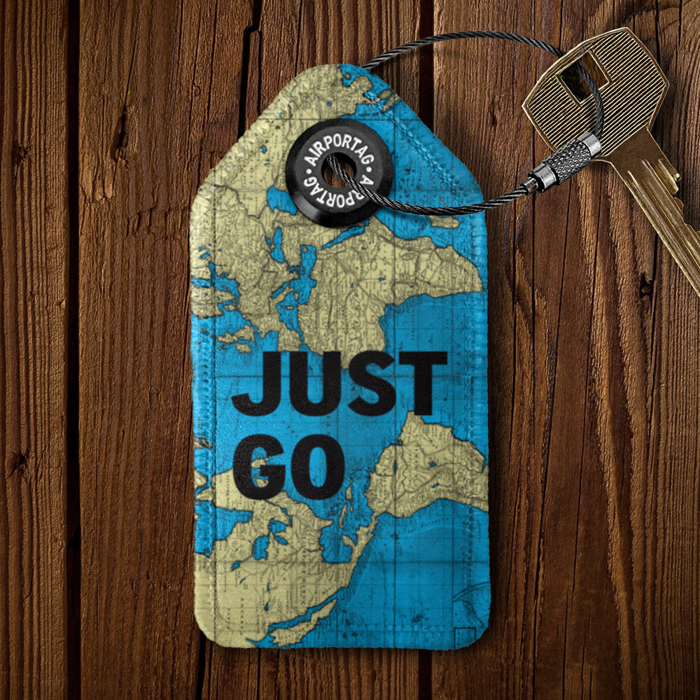 Just Go - World Map - Keychain