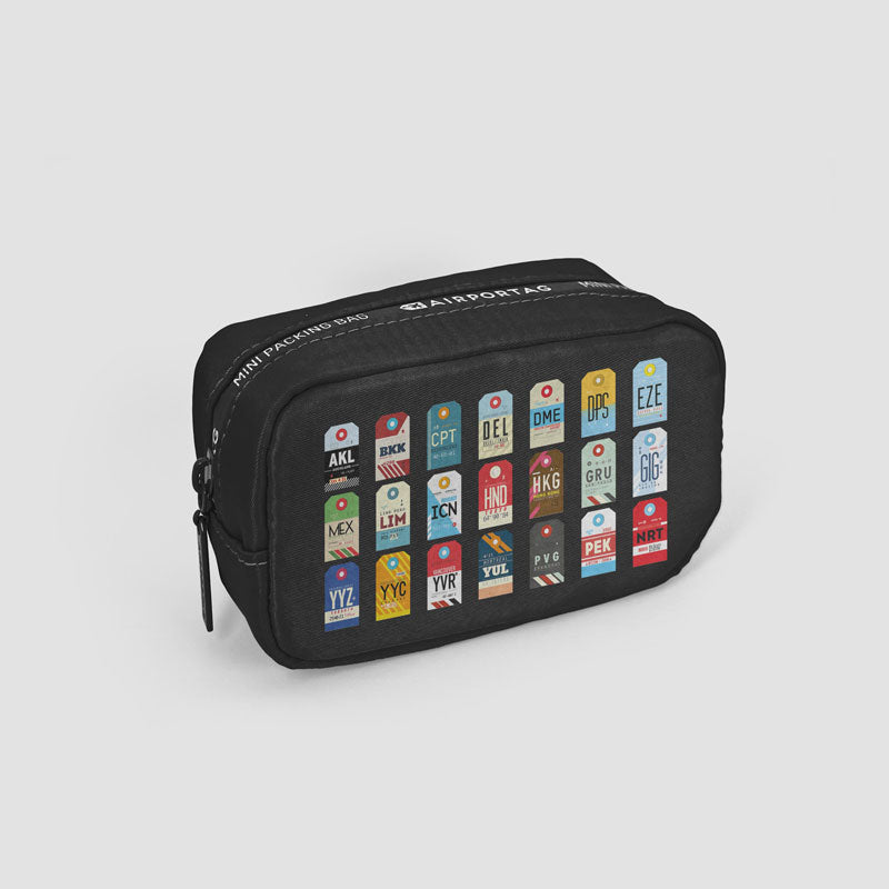 Worldwide Airports - Mini Packing Bag