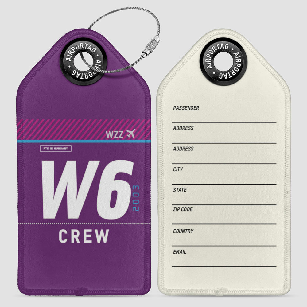 W6 - Étiquette de bagage