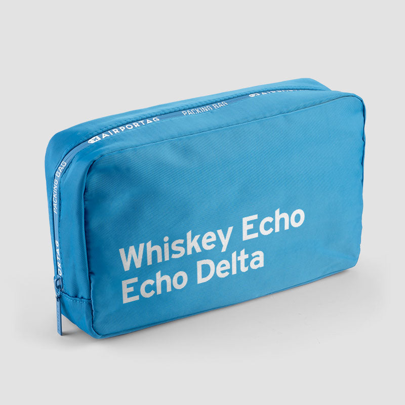Whiskey Echo Echo Delta - Packing Bag