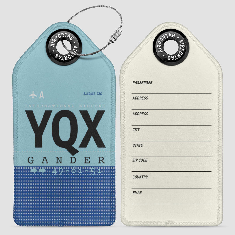 YQX - Luggage Tag