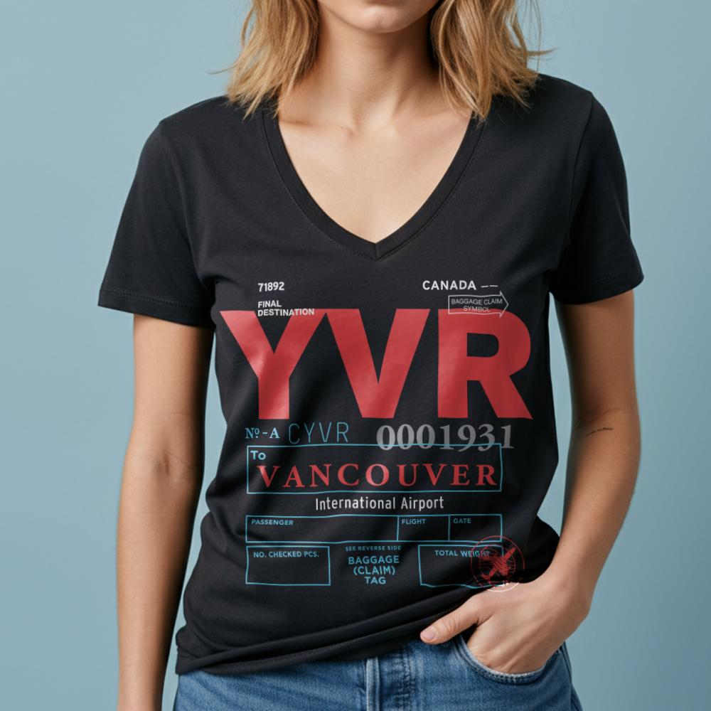 YVR - Women's V-Neck T-Shirt