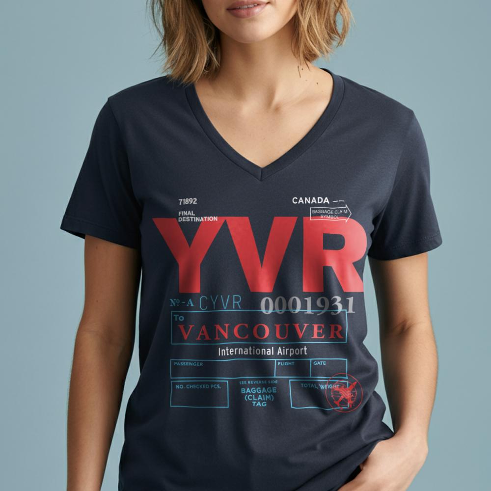 YVR - Women's V-Neck T-Shirt