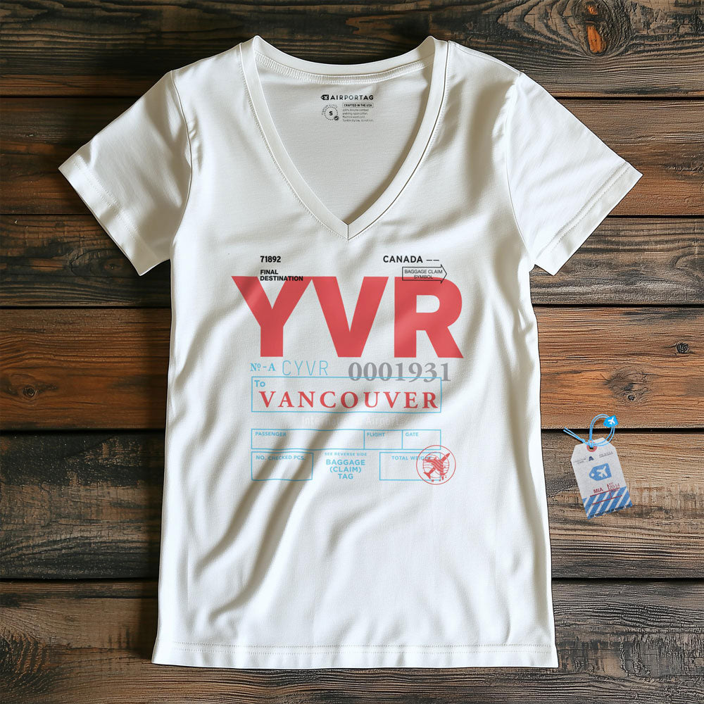 YVR - Women's V-Neck T-Shirt