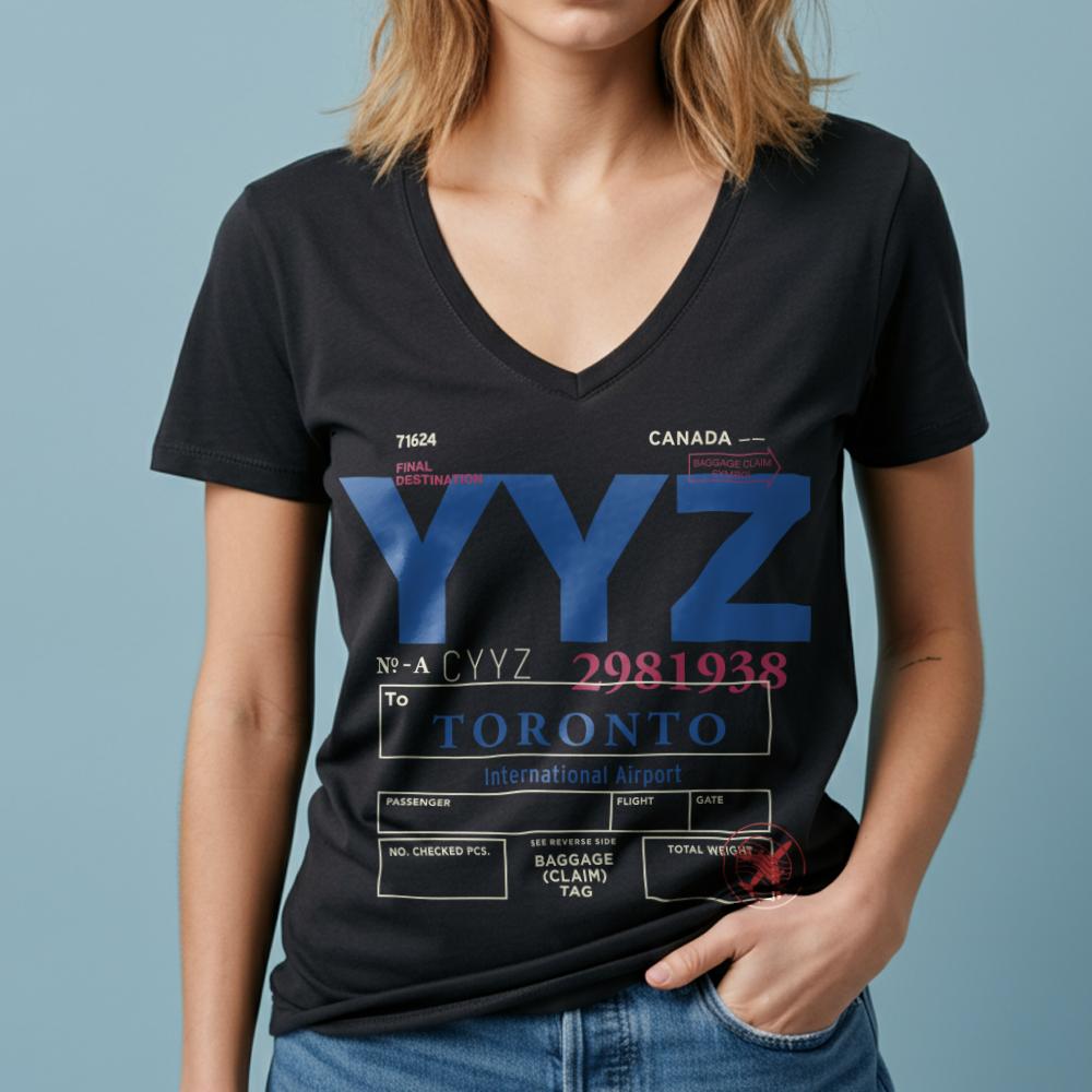 YYZ - Women's V-Neck T-Shirt