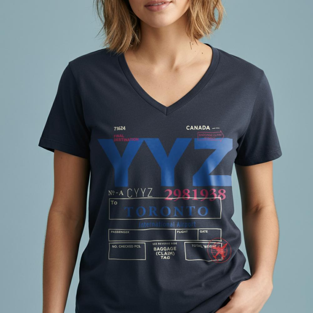 YYZ - Women's V-Neck T-Shirt