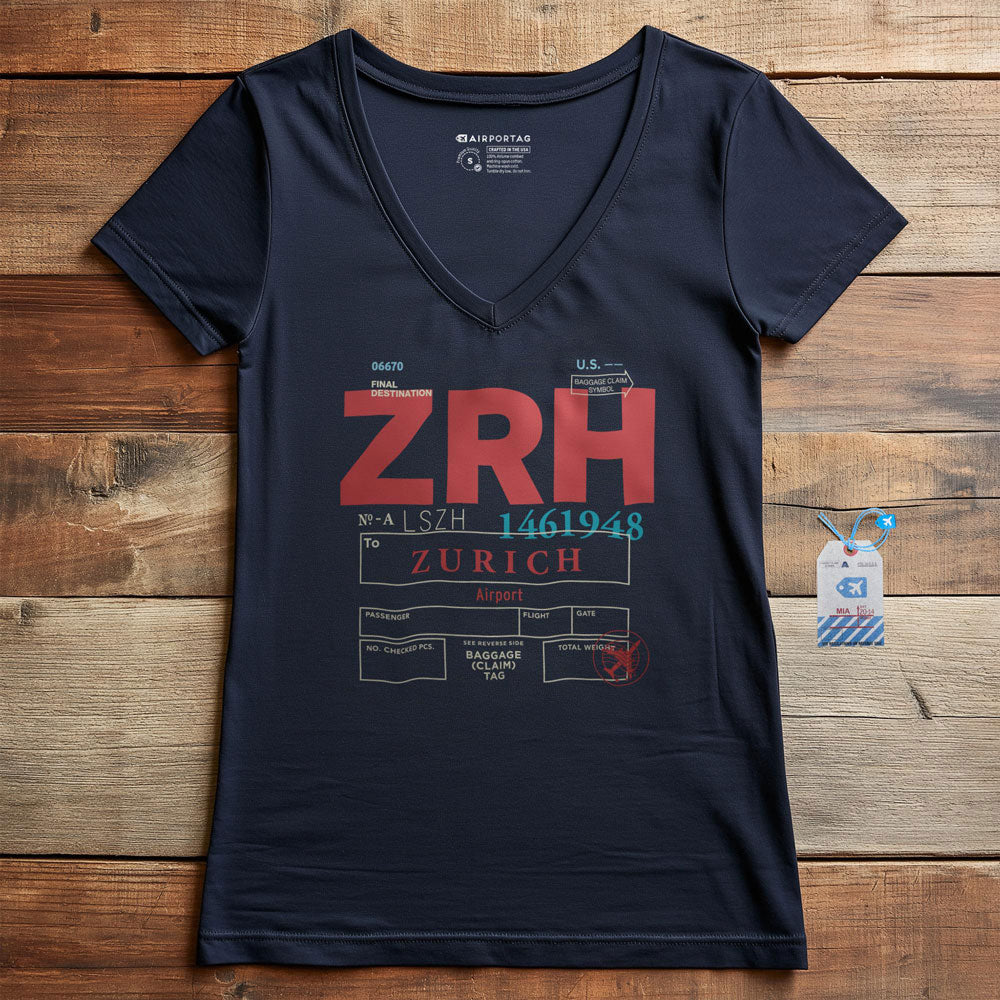 ZRH - Women's V-Neck T-Shirt