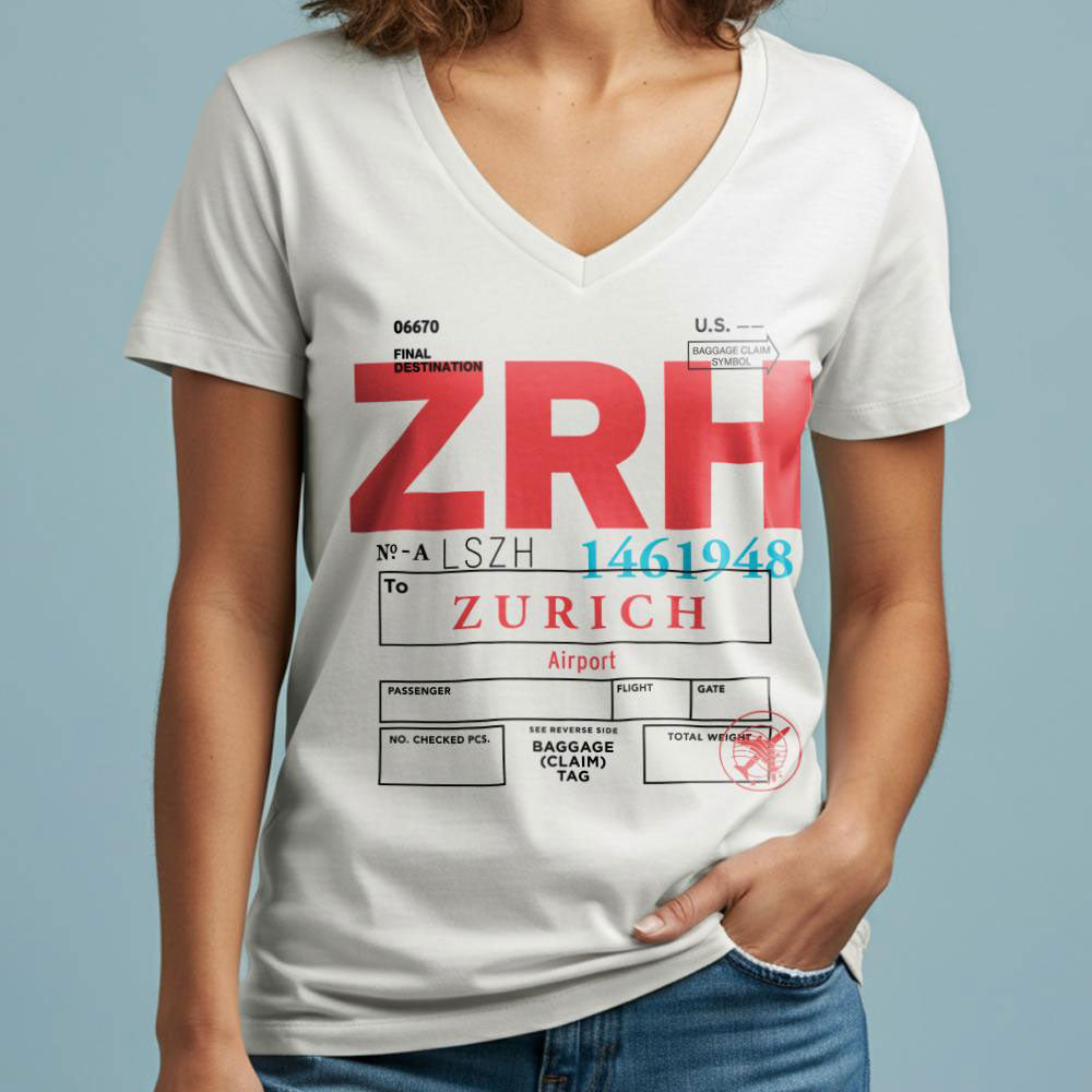 ZRH - Women's V-Neck T-Shirt