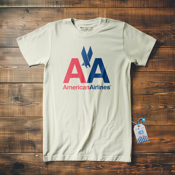 AMERICANA AIRLINES ホワイト Tシャツ aa-seventy-logot-shirt-vintage