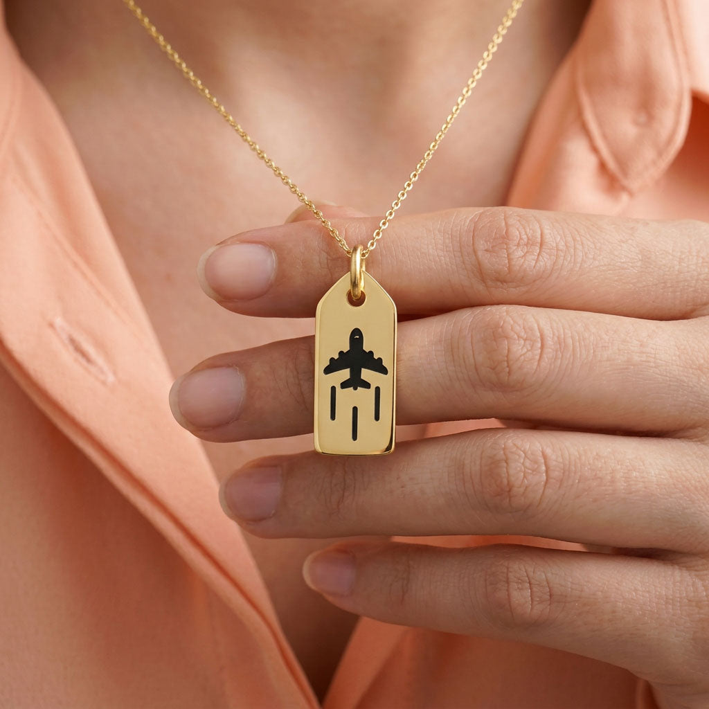 Airplane - Mini Tag - Charm