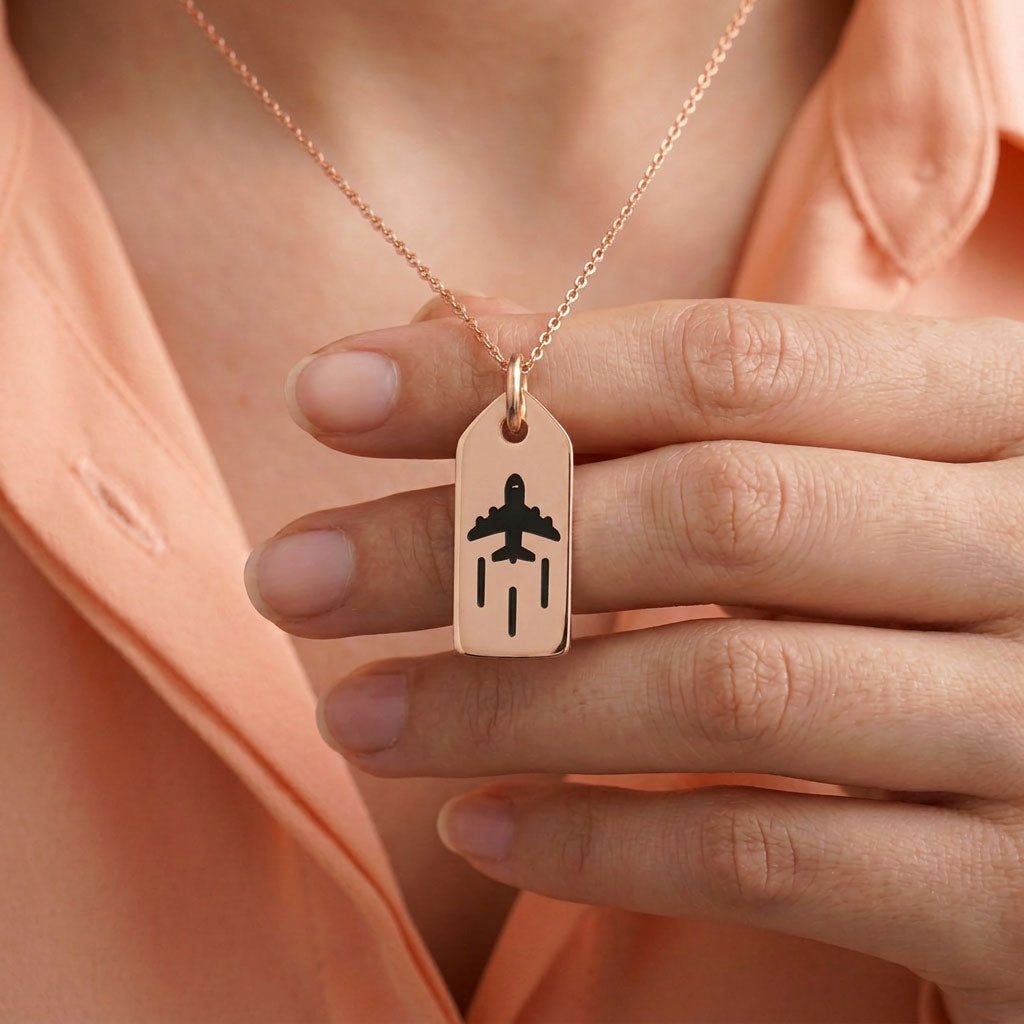 Airplane - Mini Tag - Charm