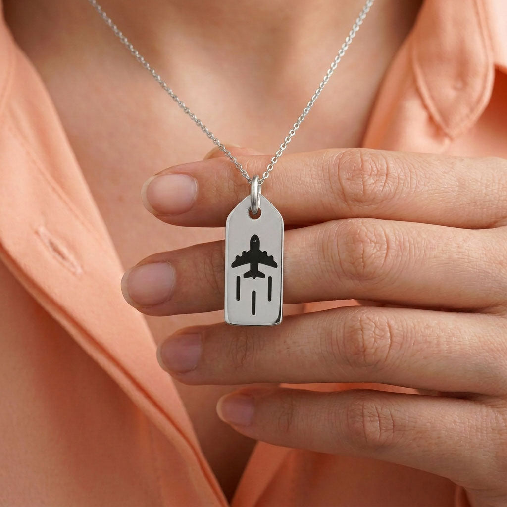 Airplane - Mini Tag - Charm