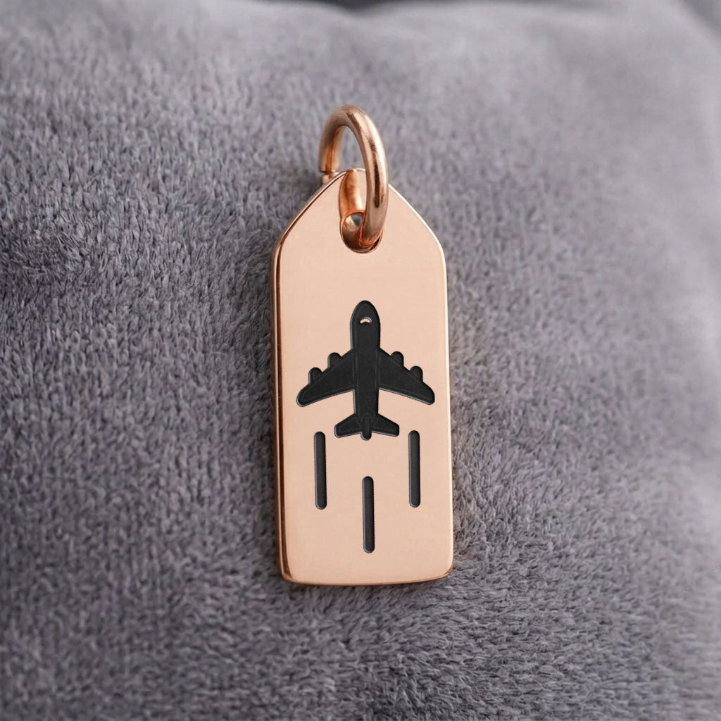 Airplane - Mini Tag - Charm
