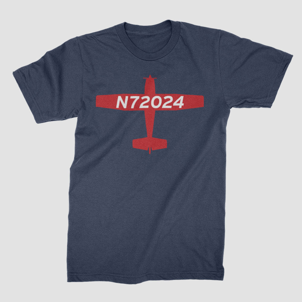 Numéro de queue d'avion personnalisé - T-shirt