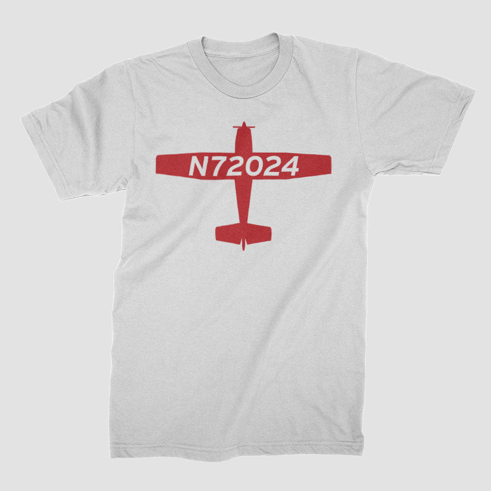 Numéro de queue d'avion personnalisé - T-shirt