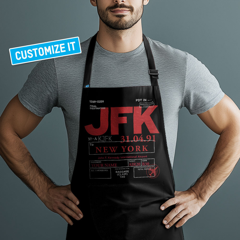 Airport Code - Custom Kitchen Apron