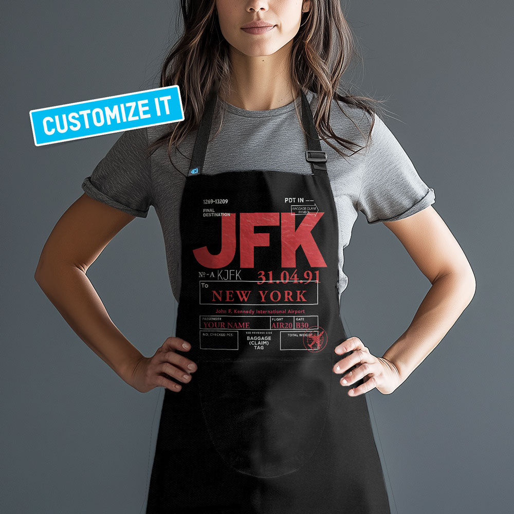 Airport Code - Custom Kitchen Apron