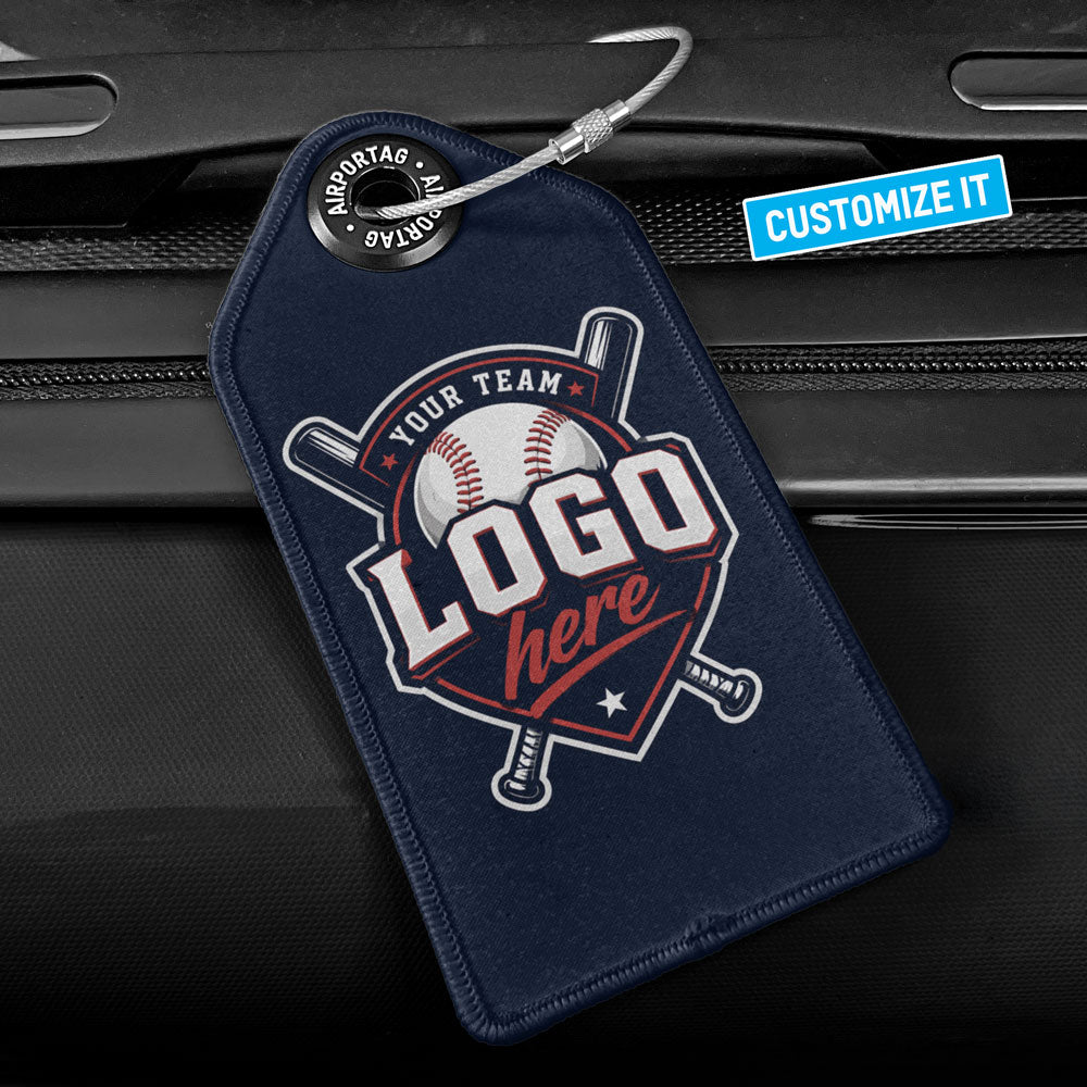 Baseball Custom Team Logo - Luggage Tag