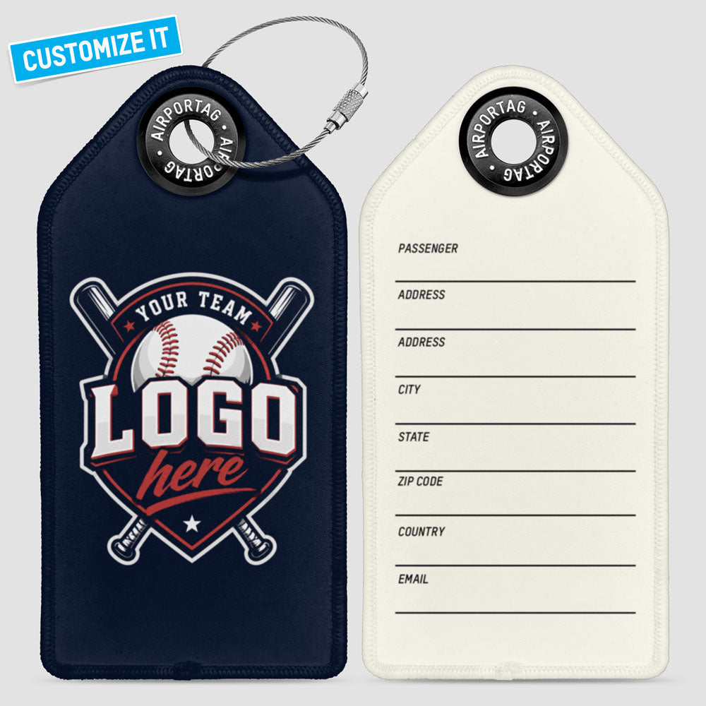 Baseball Custom Team Logo - Luggage Tag