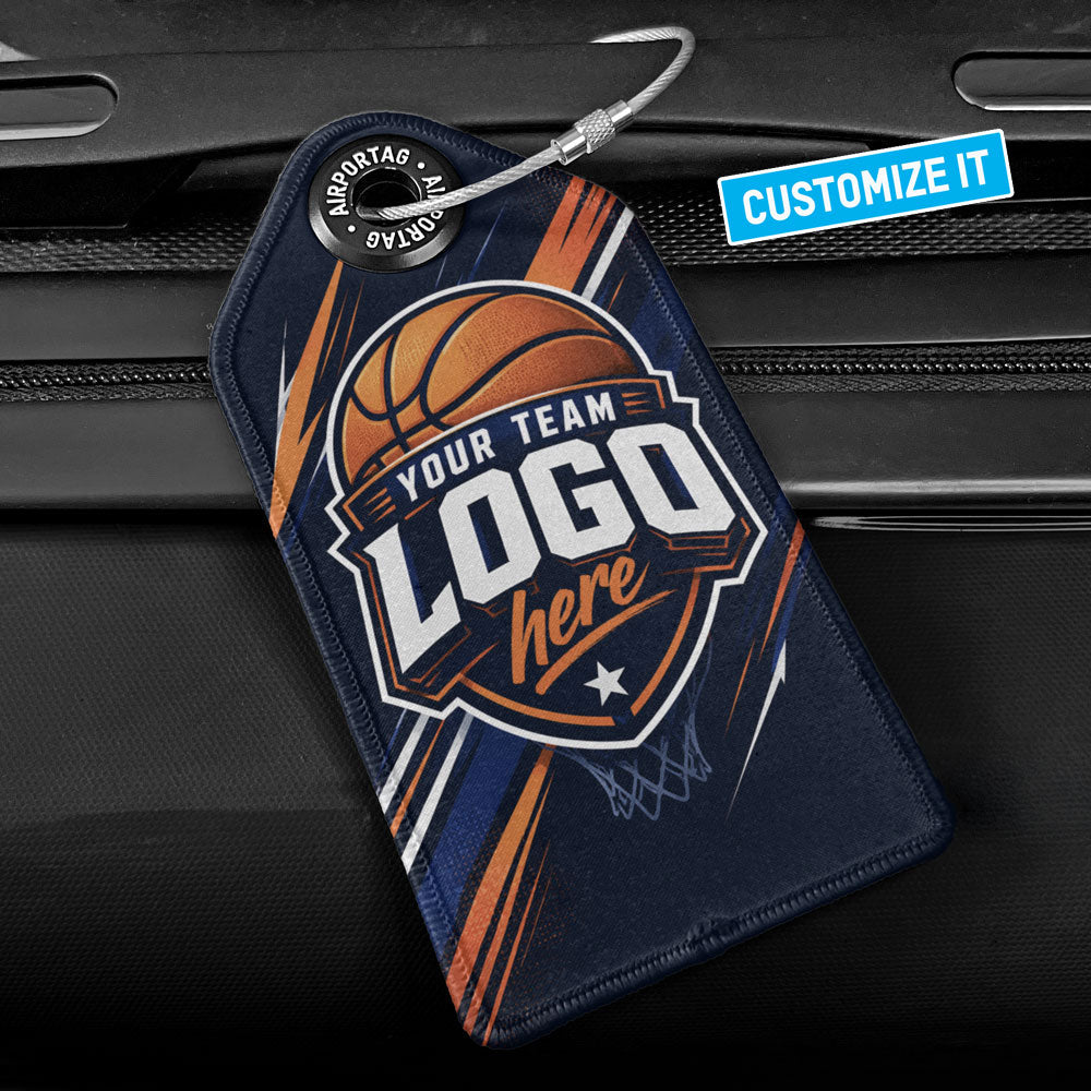 Basketball Custom Team Logo - Luggage Tag