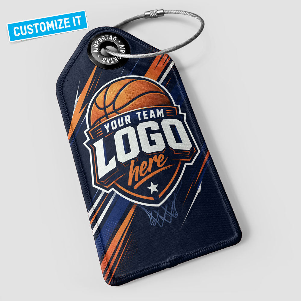 Basketball Custom Team Logo - Luggage Tag