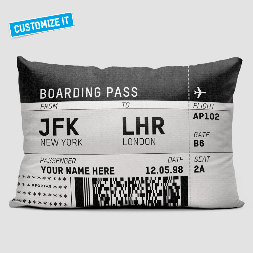 Boarding Pass - Throw Pillow