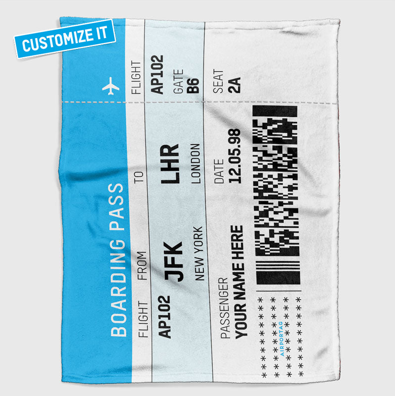 Boarding Pass - Blanket